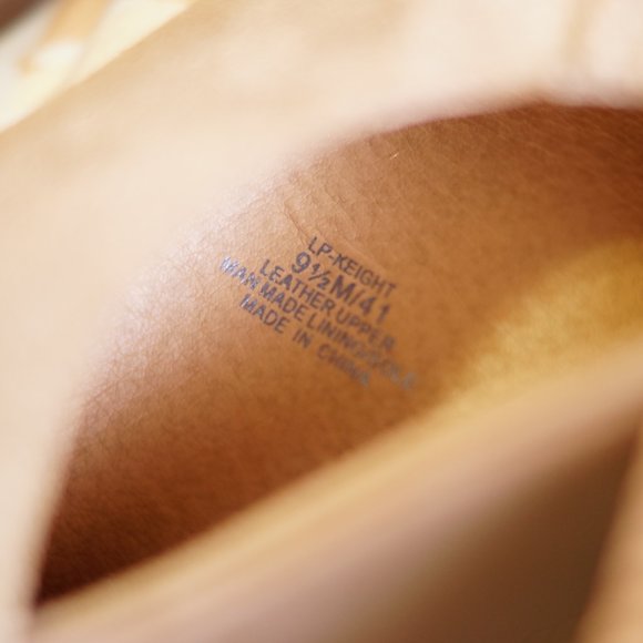 NEW 9.5 lucky brand keight peep toe *stain - Picture 8 of 8